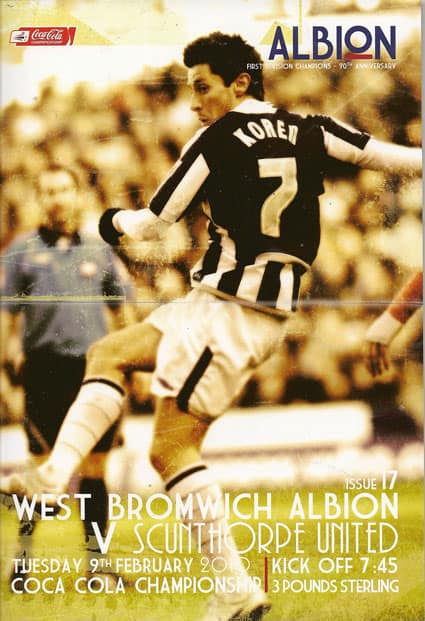 West Bromwich Albion FC  v Scunthorpe United FC